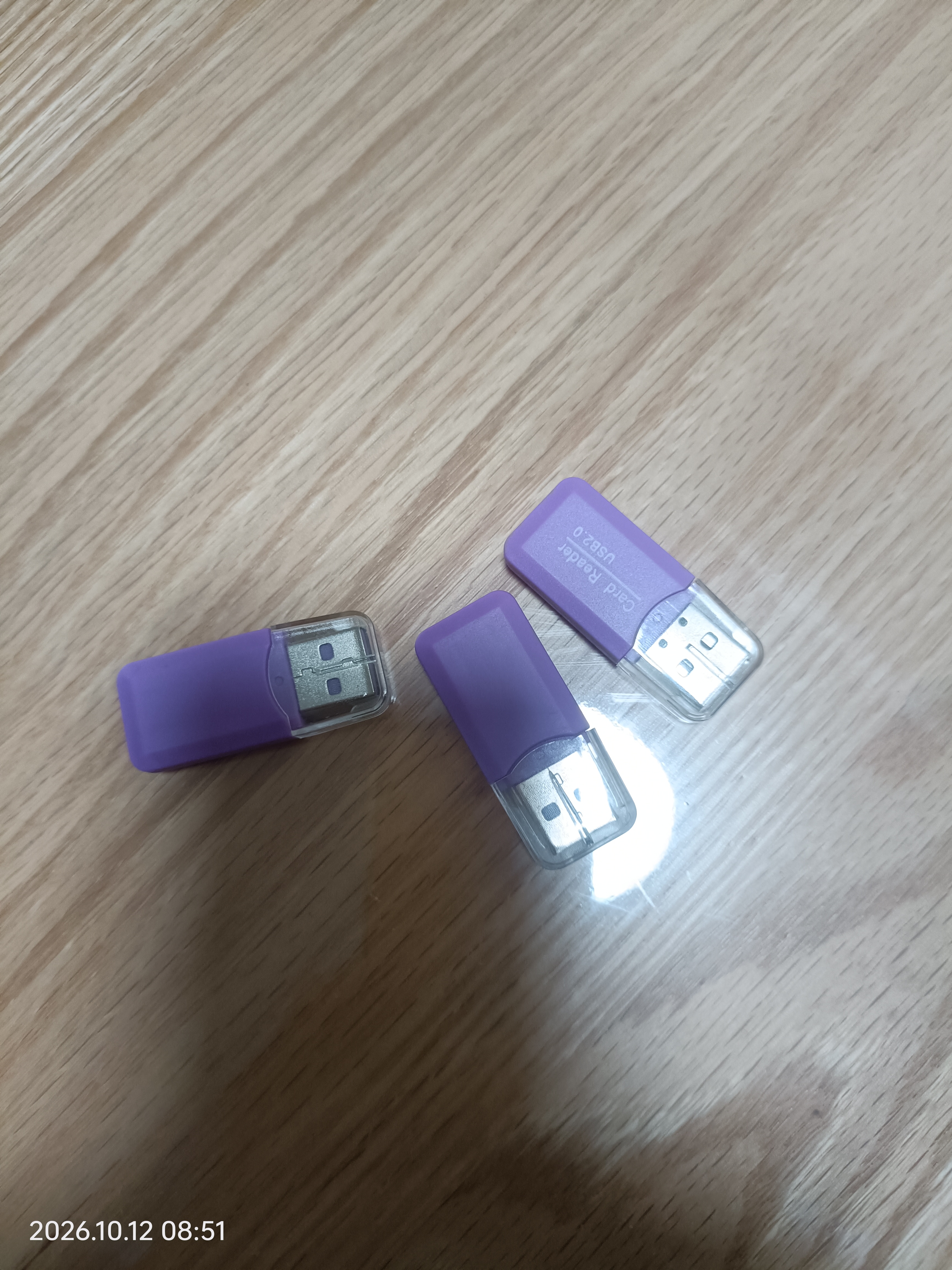 读卡器 TF卡/MICROSD卡/手机内存卡转换器U盘高速2.0内存tf卡电脑车载行车记录仪两用 大促补贴 USB2.0读卡器3个装【颜色随机】 实拍图