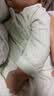 童泰（TONGTAI）婴儿连体衣夏纯棉衣服初生宝宝蝴蝶哈衣爬服提花绿色66cm 实拍图