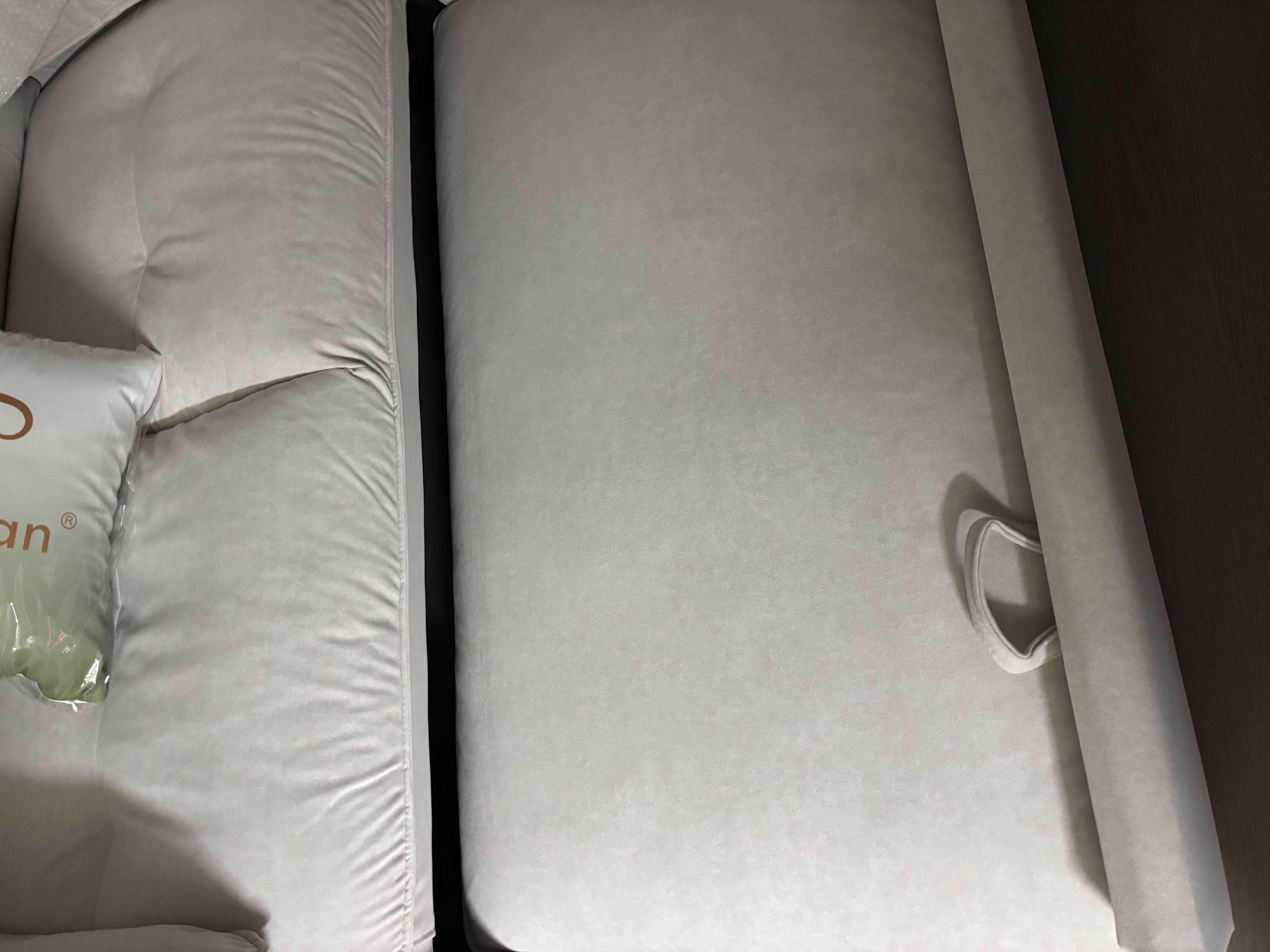 帕沙曼可拆洗布艺沙发小户型沙发床一体两用奶油风折叠沄巢沙发2812ZF 【功能款-可拆洗】1.45米双人位【沙发秒变床】 舒享版 [猫抓布TY24K] 绒丝棉 +竹炭海绵 实拍图