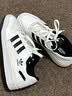 阿迪达斯 ADIDAS 三叶草   男女 运动休闲鞋 IH7830 黑/白 36.5 实拍图