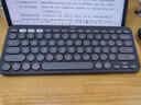 罗技（Logitech）时尚系列K390无线蓝牙键盘 超薄便携 K380升级版 黑色 79键 实拍图