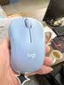 罗技（Logitech）M221 轻音鼠标 无线鼠标 办公鼠标 对称鼠标 带无线微型接收器 雾霭蓝 实拍图