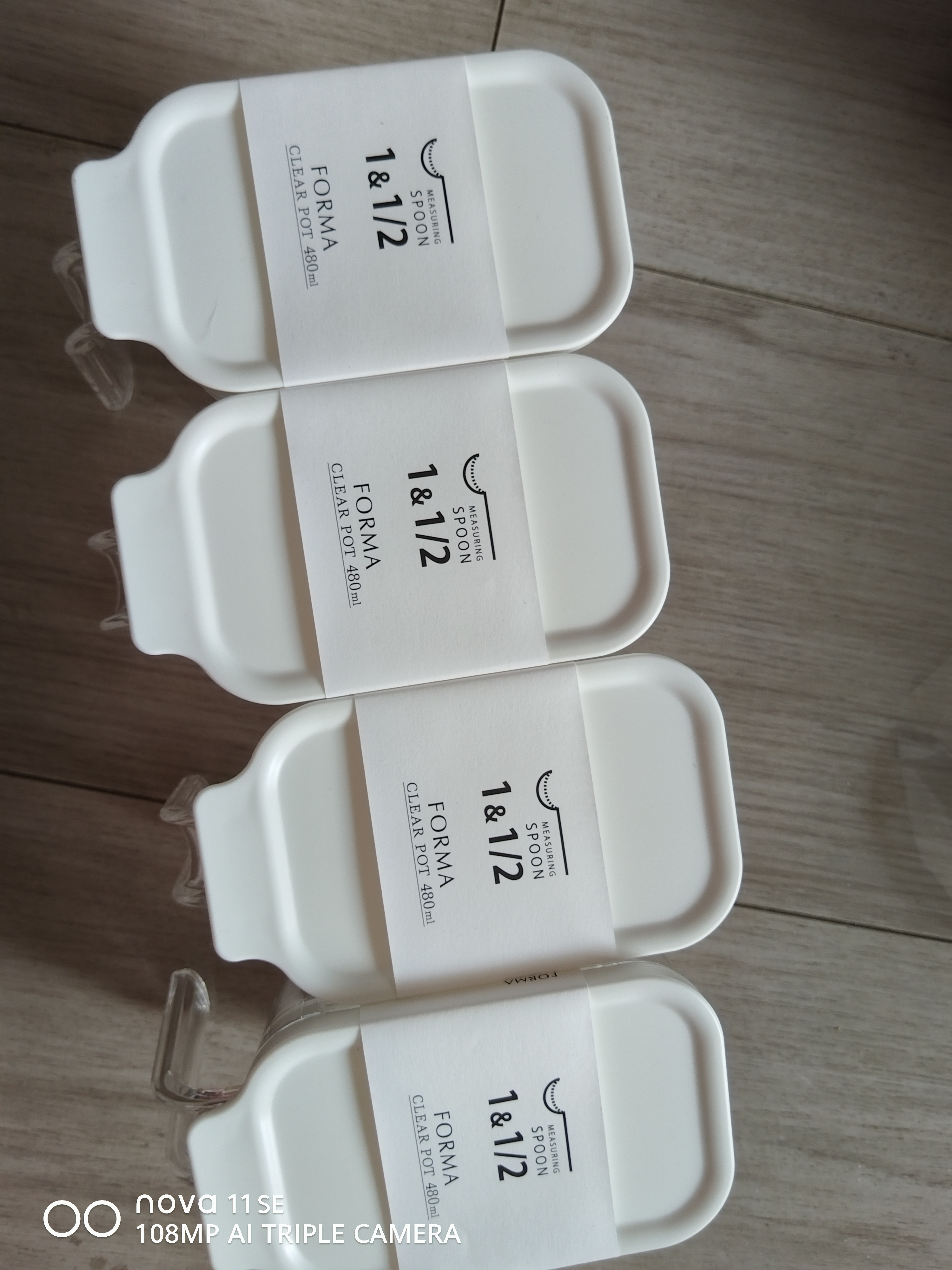 阿司倍鹭（ASVEL）日式调料盒家用塑料调料罐调味品储物盒置物盒带勺 白色480ml  实拍图