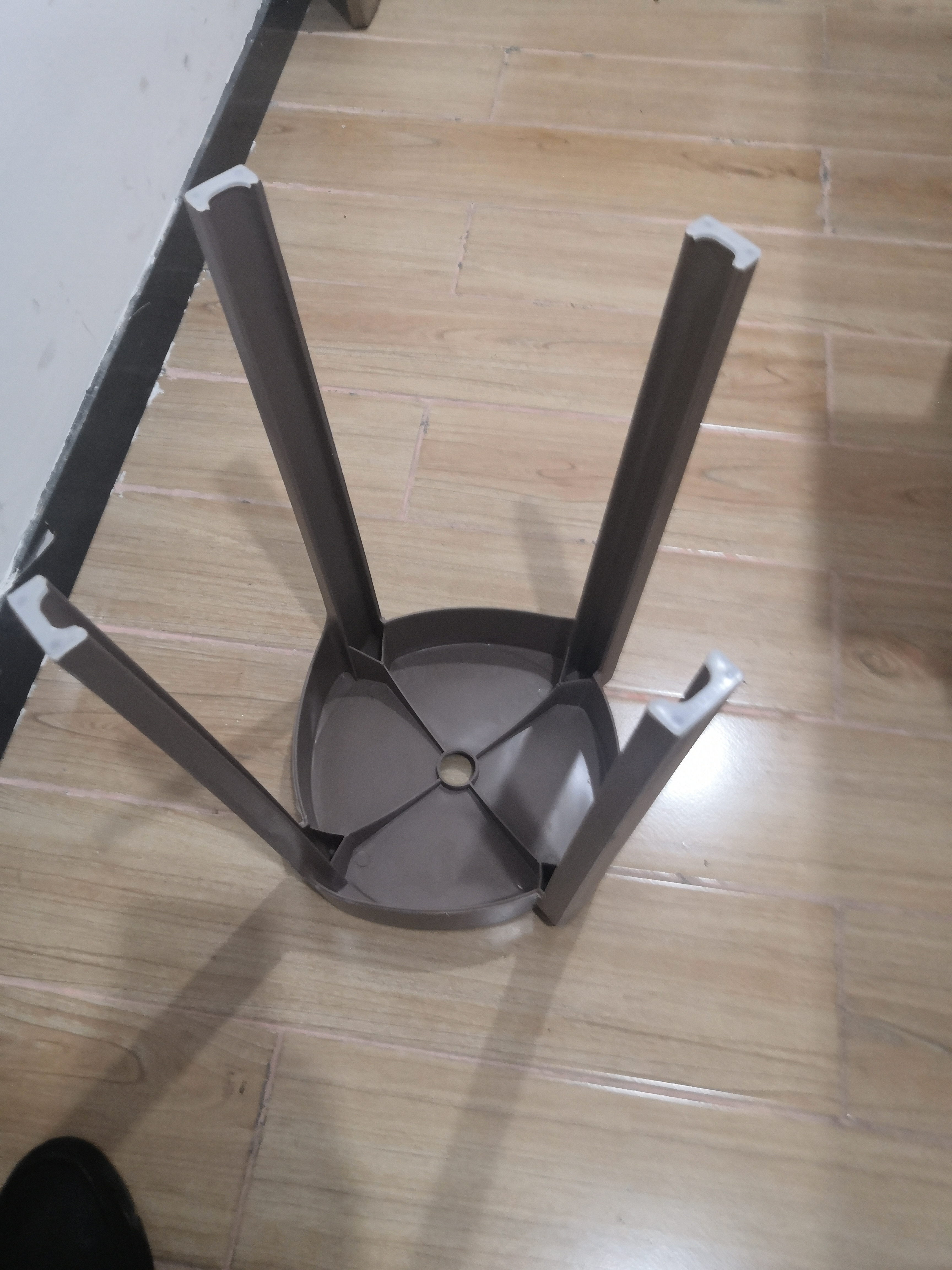 树浩家用塑料加厚凳子可叠放餐椅网红风车餐桌椅子现代简约餐厅书桌用 L.HF升级加强PP材料29cm面-浅绿 实拍图