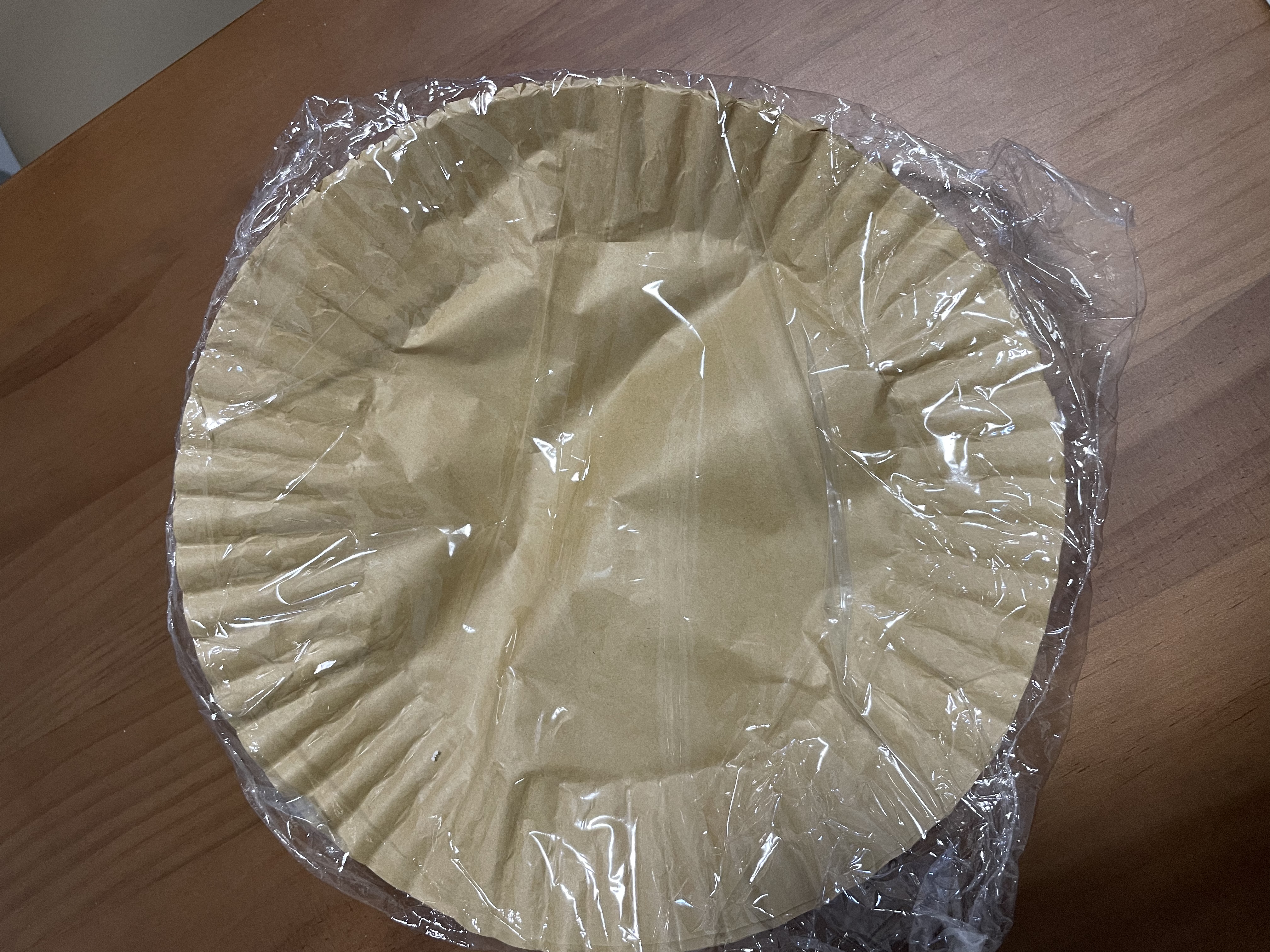 空气炸锅纸盘家用吸油纸垫食物烤箱烘焙硅油纸锡纸烧烤工具盘烤盘 空气炸锅纸50只装 实拍图