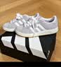 adidas 面包鞋 GRAND COURT BASE 00s休闲板鞋平底鞋男女阿迪达斯 浅灰/白色/树脂黄   41 实拍图