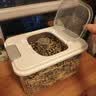 京东物流 家用翻盖装米桶五谷杂粮密封桶防虫防潮食品级密封桶 透明白 12斤 实拍图