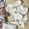 草本初色【100%纯棉防臭】女士袜子女堆堆袜中筒袜松口月子袜百搭长袜5双 实拍图