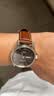 SCKEN牛皮手表带复古真皮男女适用1853天梭浪琴卡西欧欧米茄力洛克华为 棕色银色表扣（赠送工具生耳） （接口宽度）20MM 实拍图