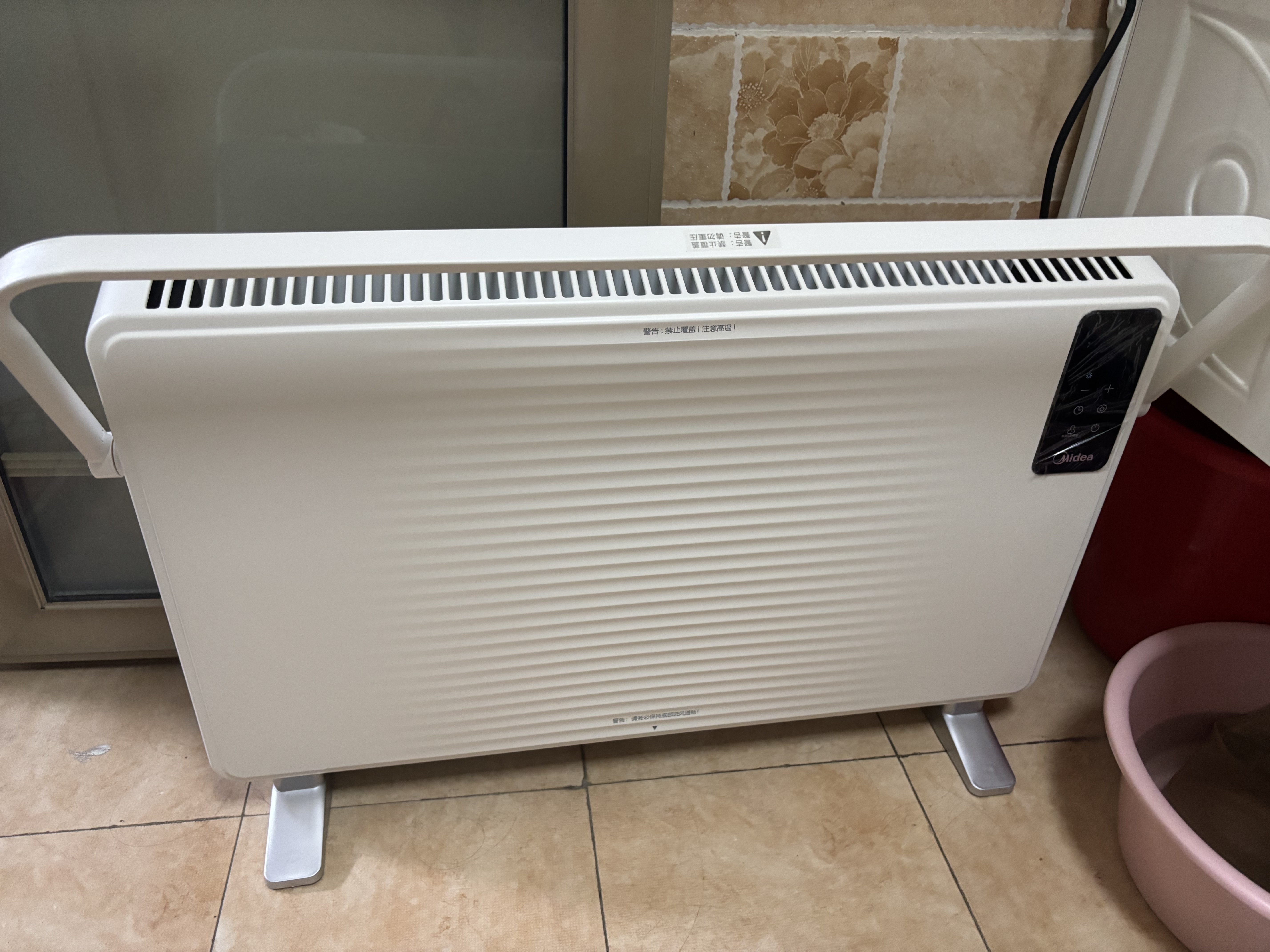 美的（Midea）【语音智能】石墨烯取暖器家用电热电暖器 浴室恒温壁炉电暖气全屋升温 壁挂式欧式快热炉HDT22TLR 实拍图