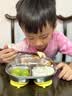 COOKSS儿童餐盘宝宝吸盘式304不锈钢辅食盘学生饭盒餐具三格托盘 实拍图