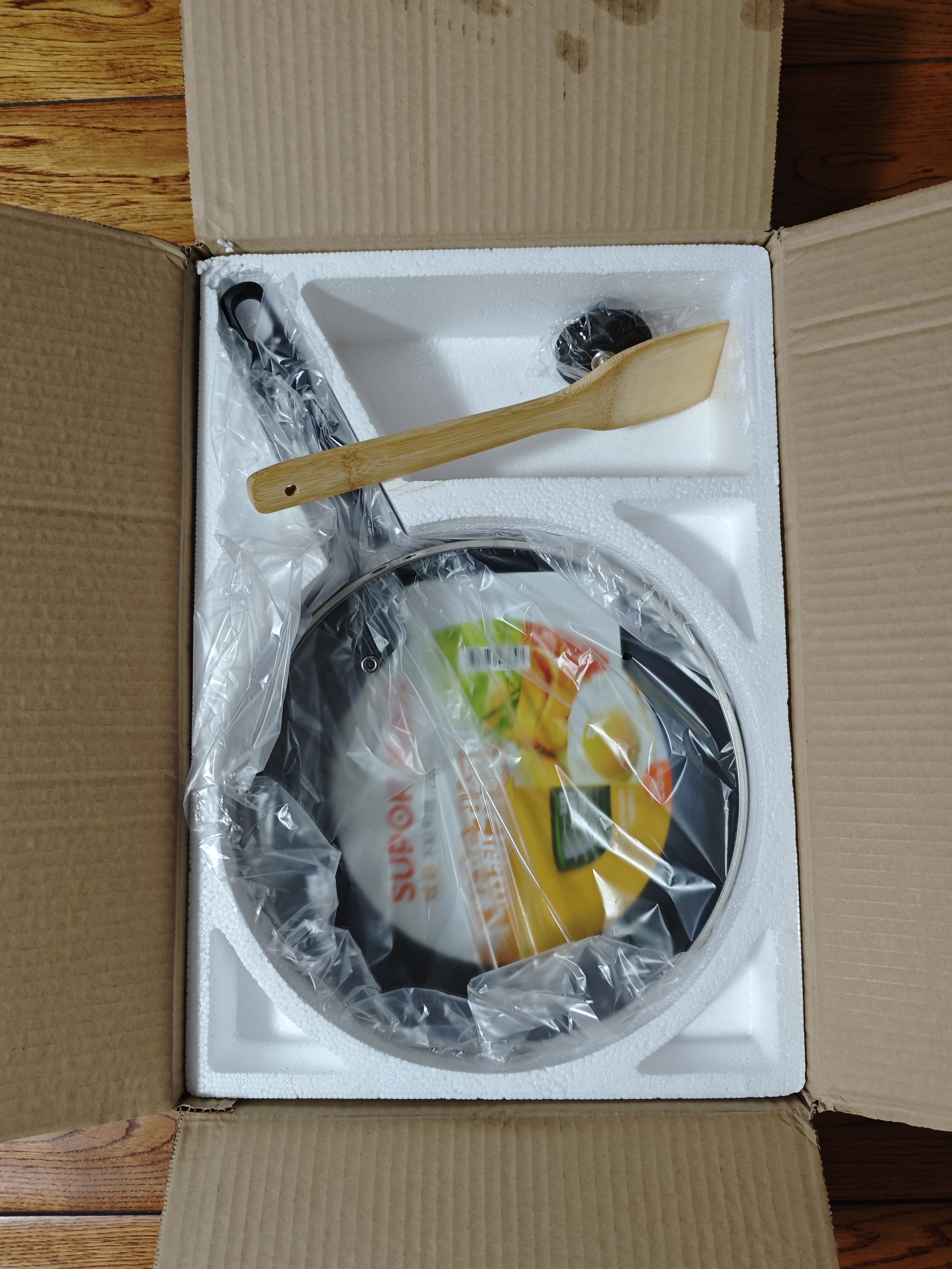 苏泊尔（SUPOR） 平底锅不粘锅家用小煎锅煎蛋饼牛排煎锅厨房锅 28CM明火专用【带盖】 28cm 实拍图