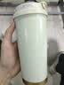 SZTAA保温杯咖啡杯316不锈钢陶瓷男女士吸管杯便携车载水杯茶杯伴手礼 白色520ml咖啡杯 实拍图