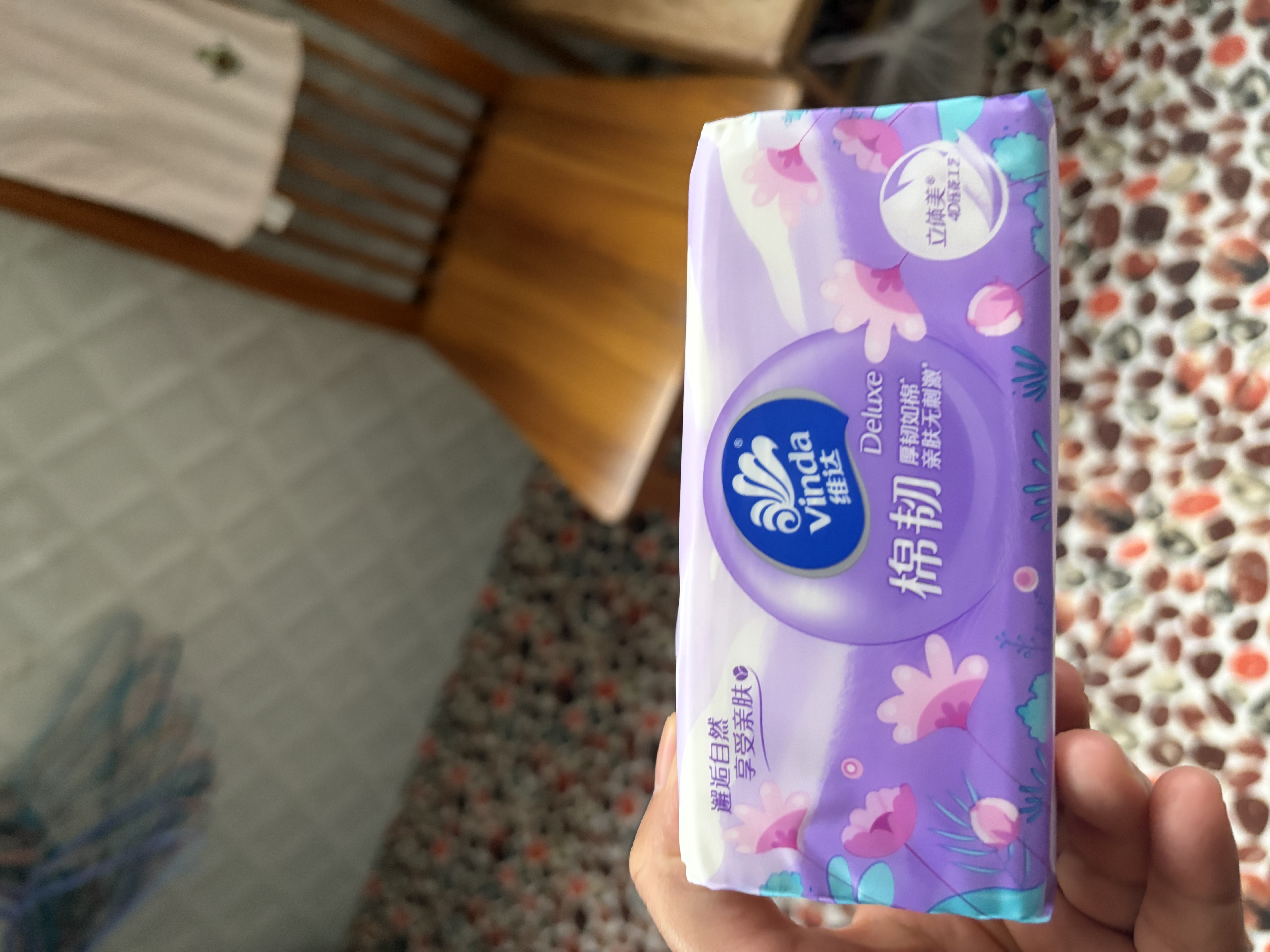 维达（Vinda）抽纸【孙颖莎推荐】棉韧3层100抽*36包S码 亲肤无刺激纸巾 AB混发 实拍图
