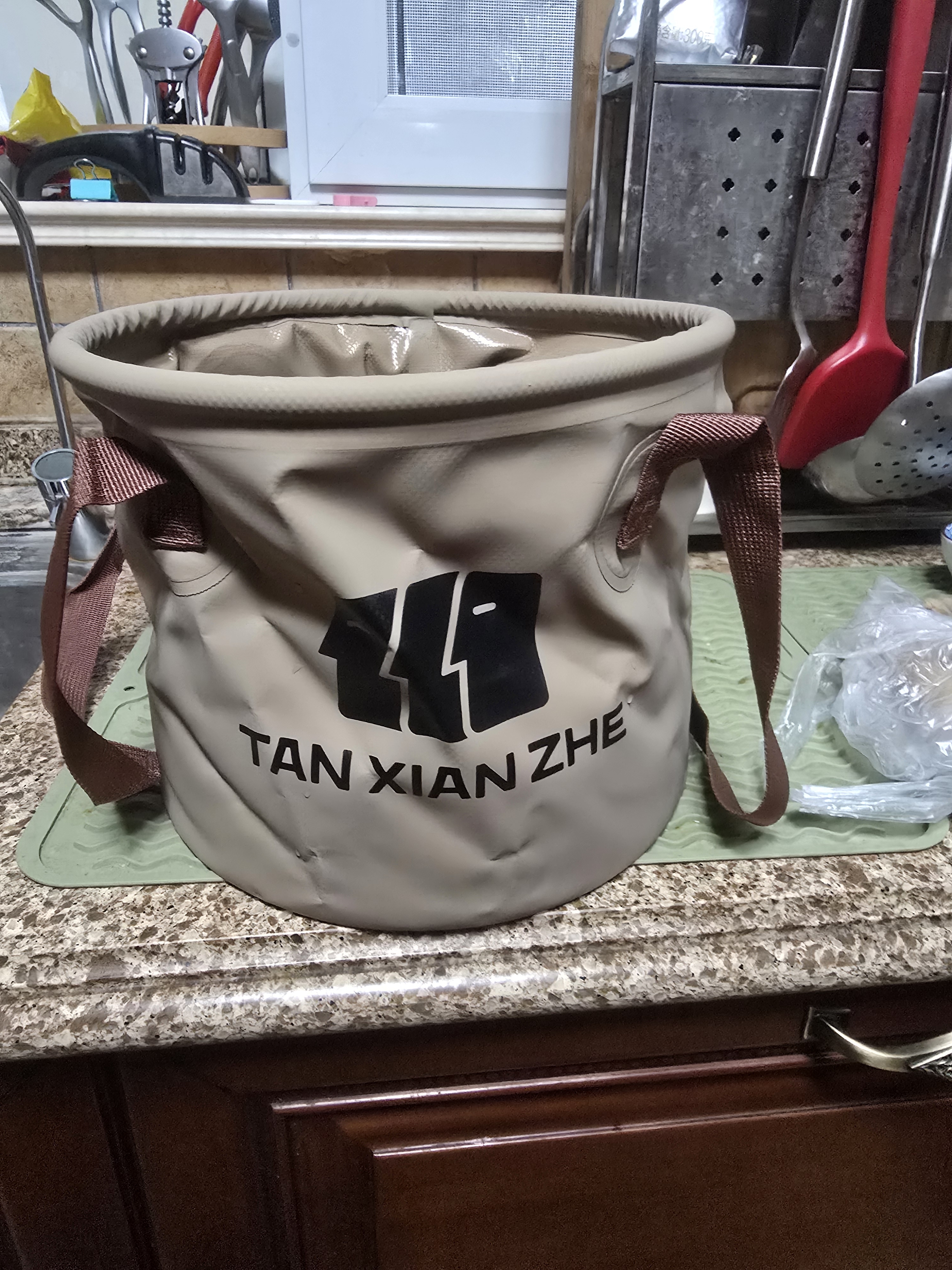 探险者（TAN XIAN ZHE）户外折叠水桶便携式旅行洗衣袋车载洗脸盆水盆户外泡脚袋 实拍图