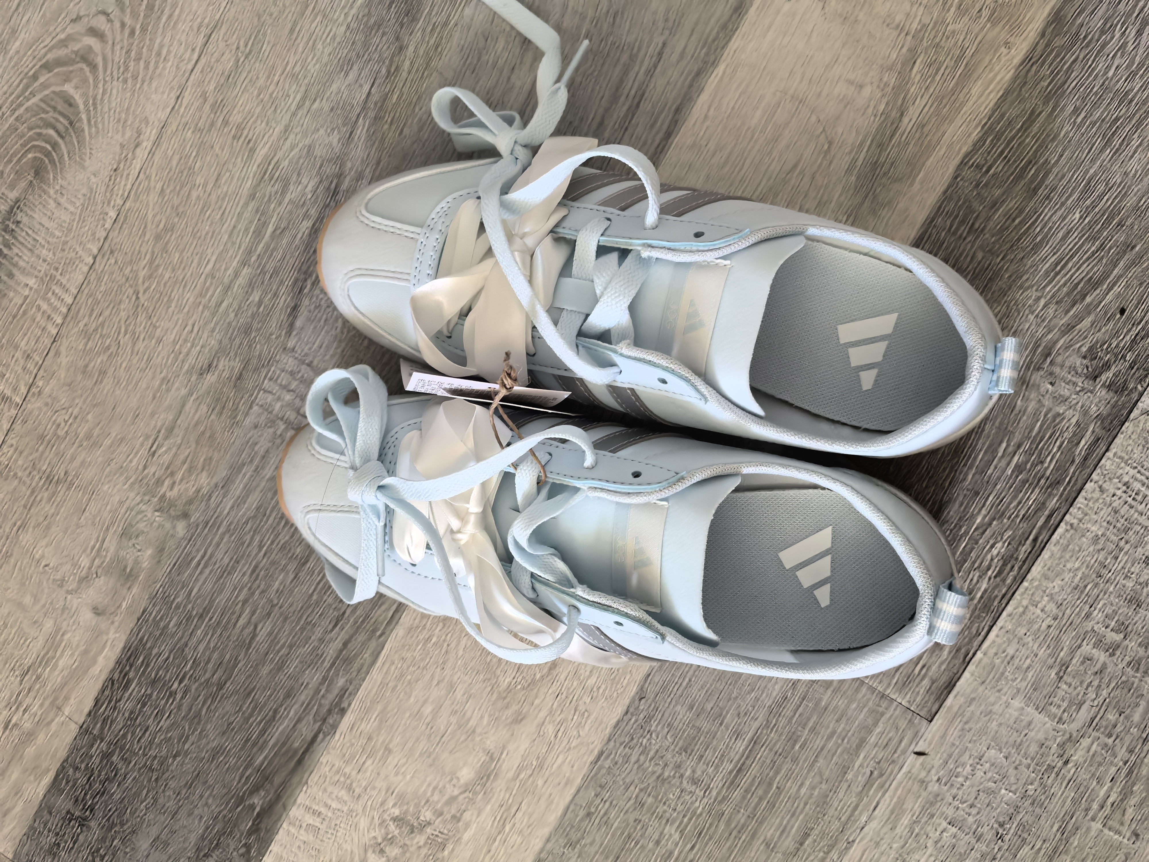adidas「冰淇淋T头鞋」VS JOG 2.0薄底运动鞋男女阿迪达斯轻运动 浅天蓝/金属银/亮白 (推荐女生选小半码)   37 实拍图