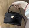 CHARLES&KEITH鳄鱼纹凯莉包手提斜挎婚包包女包生日礼物送女友CK2-50270880-1 Black黑色 S 实拍图