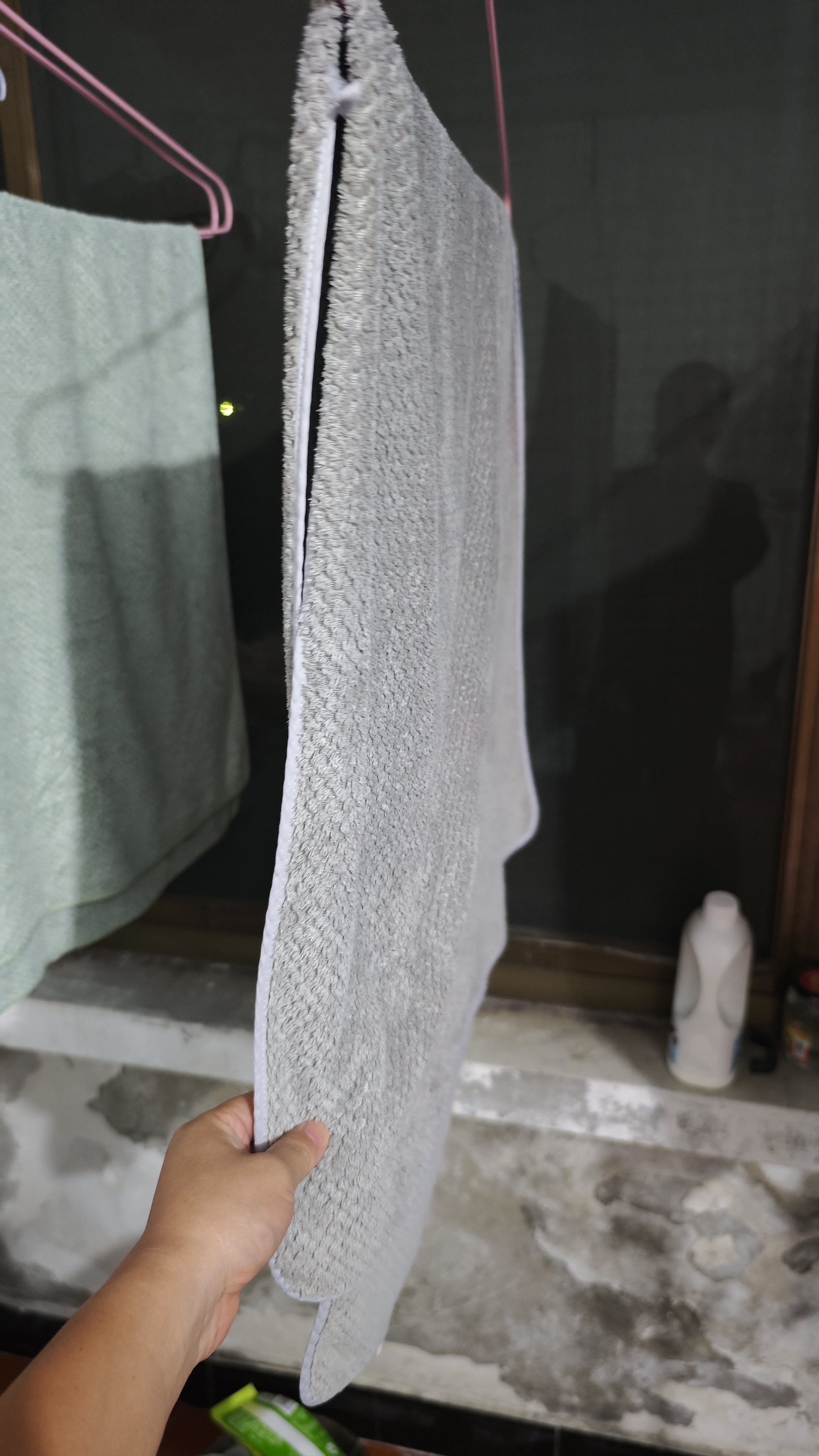 三利浴巾10A抗菌抗阴干男洗澡专用吸水速干不易掉毛大人女浴巾 灰高档 实拍图
