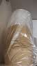 美丽雅一次性饭盒带盖1000ml*20套 食品级野餐水果圆形牛皮纸打包餐碗 实拍图