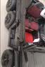 贝诺琦儿童电动车仿奔驰大G六轮汽车四轮车可坐大人带小孩宝宝玩具童车 黑色+六驱+皮座+硬轮+12V15A电瓶+大礼包 实拍图