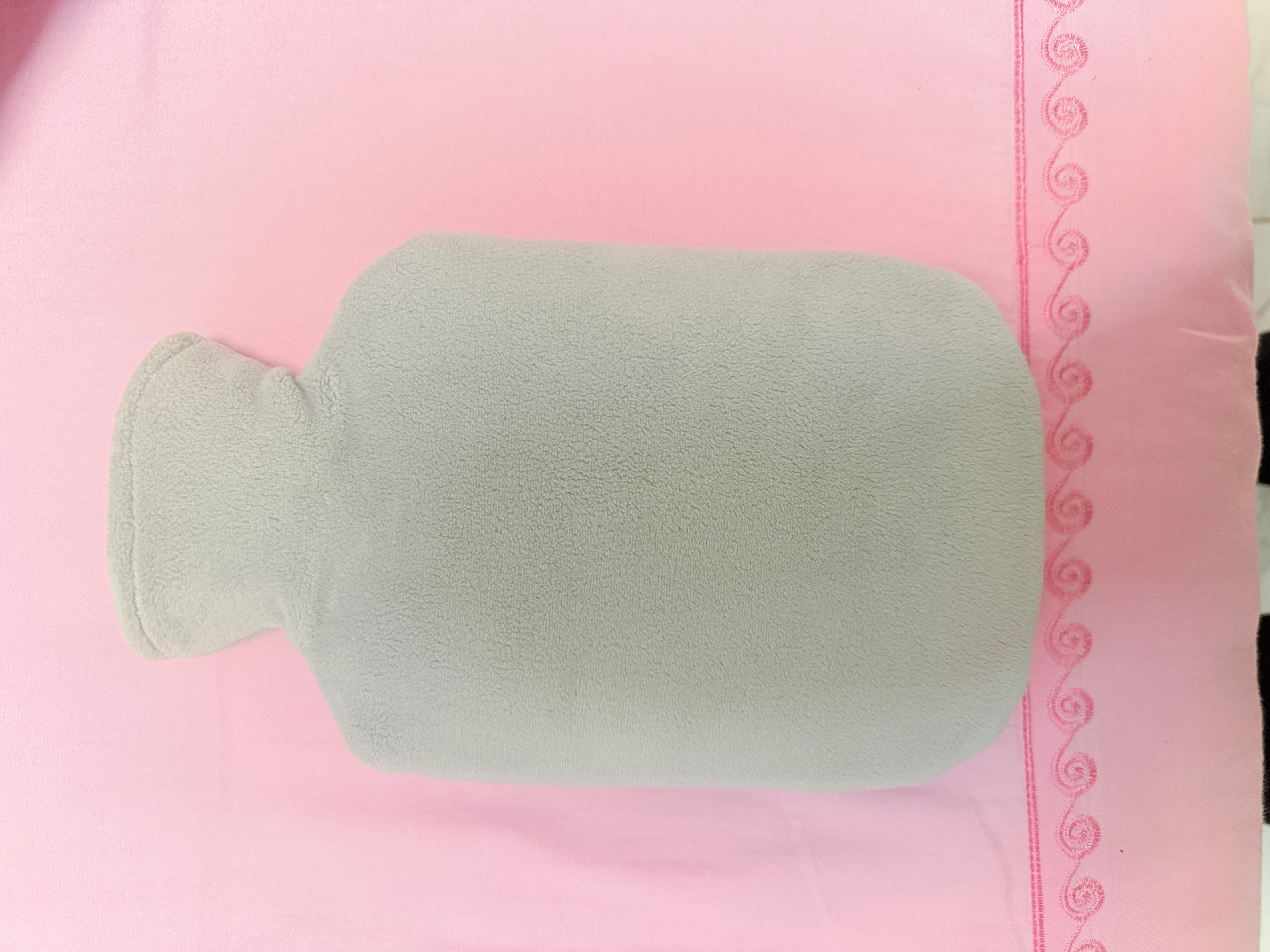 京东京造环保PVC注水热水袋暖水袋暖宝宝热敷灌水暖手袋暖肚水袋1L 实拍图