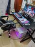 甄严选电脑桌台式电竞桌椅套装组合桌子办公家用桌学习桌书房书桌写字桌 【黑碳纤纹面-整板】单桌120*60 实拍图