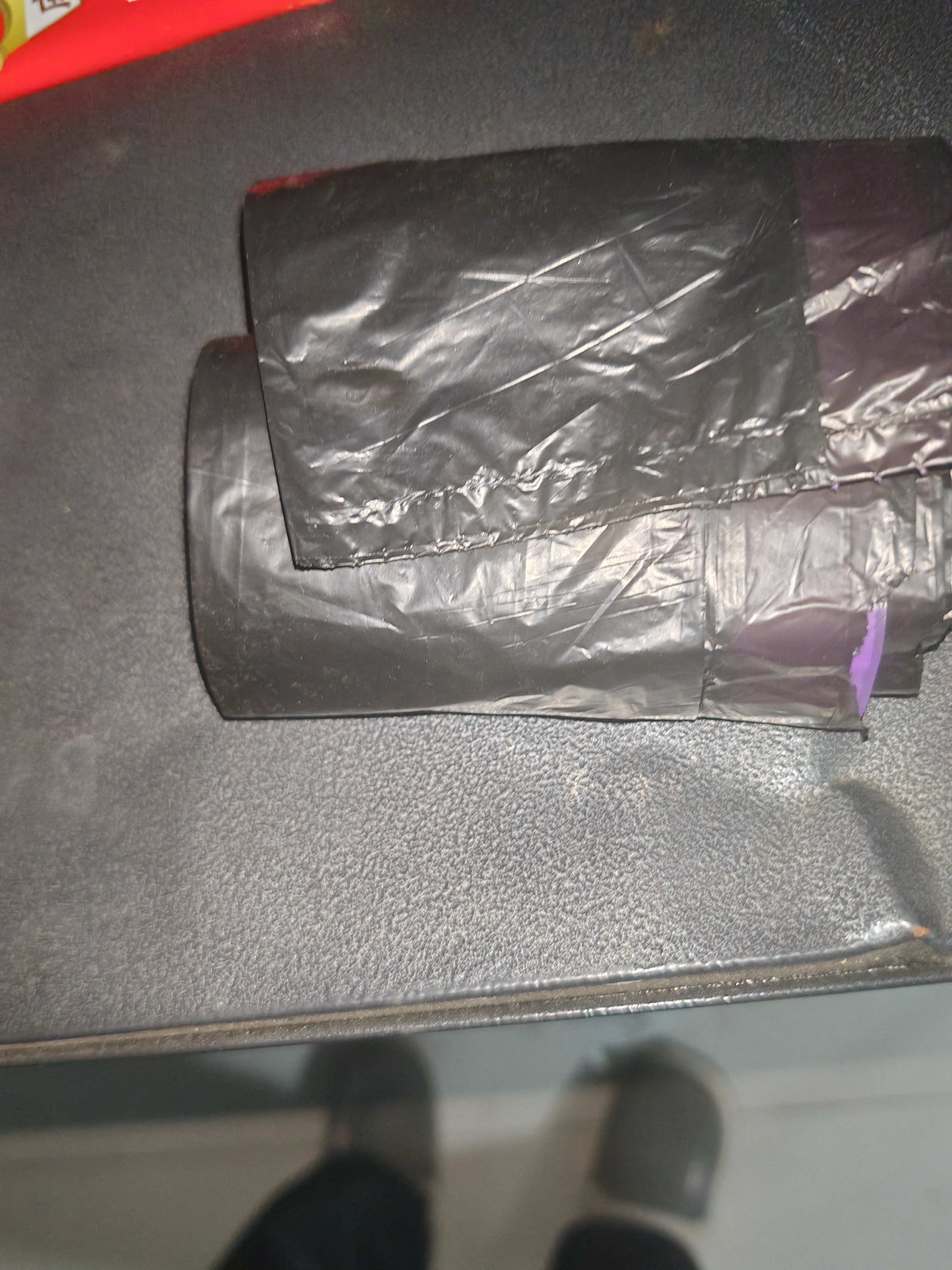 e洁抽绳垃圾袋黑色40*45cm155只双面2.6丝家用免撕塑料袋小号加厚 实拍图