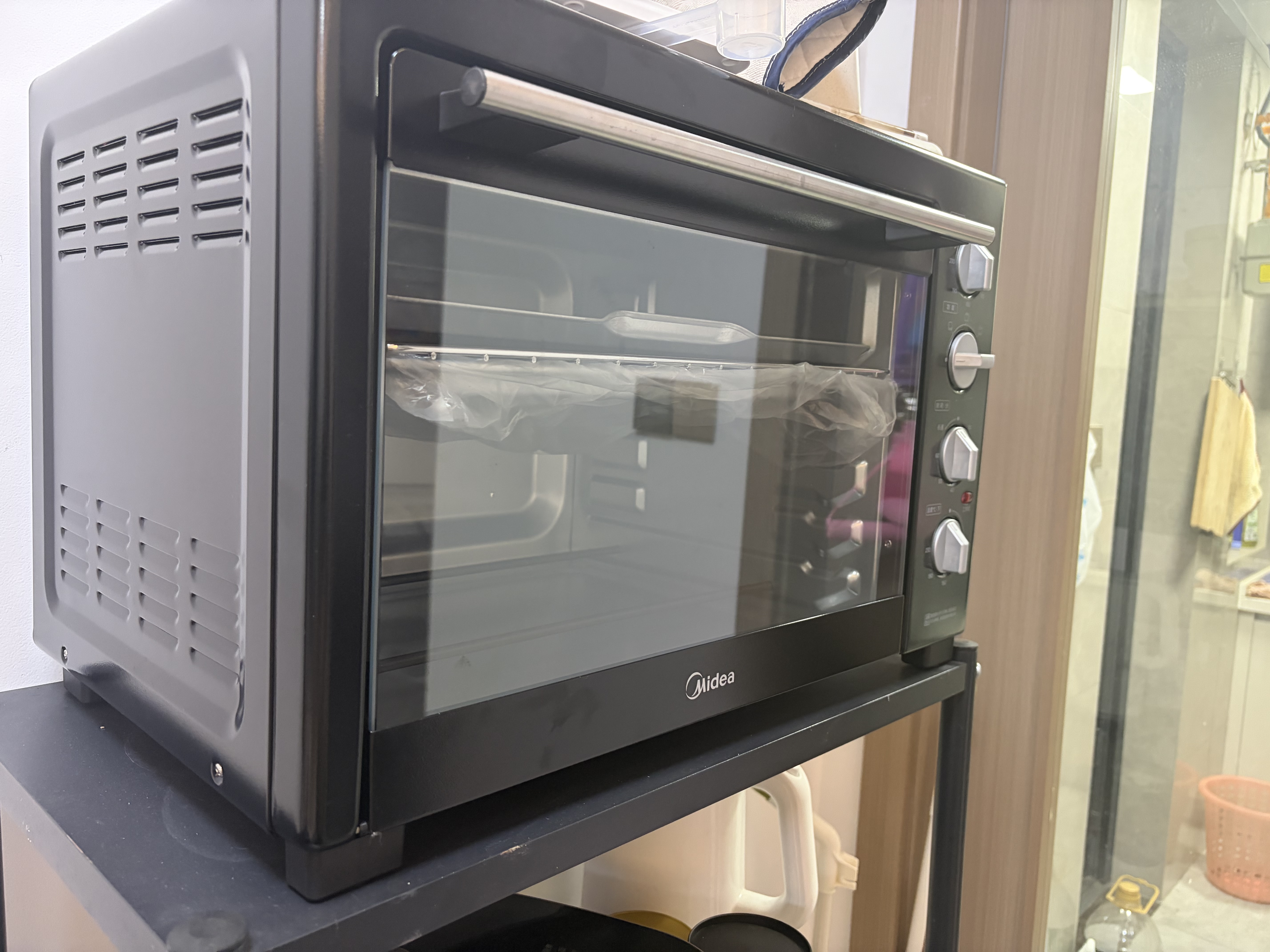 美的（Midea）40L大容量多功能电烤箱家用专业烘焙 上下独立控/温机械操控/四层烤位MG38CB-AA三代 实拍图