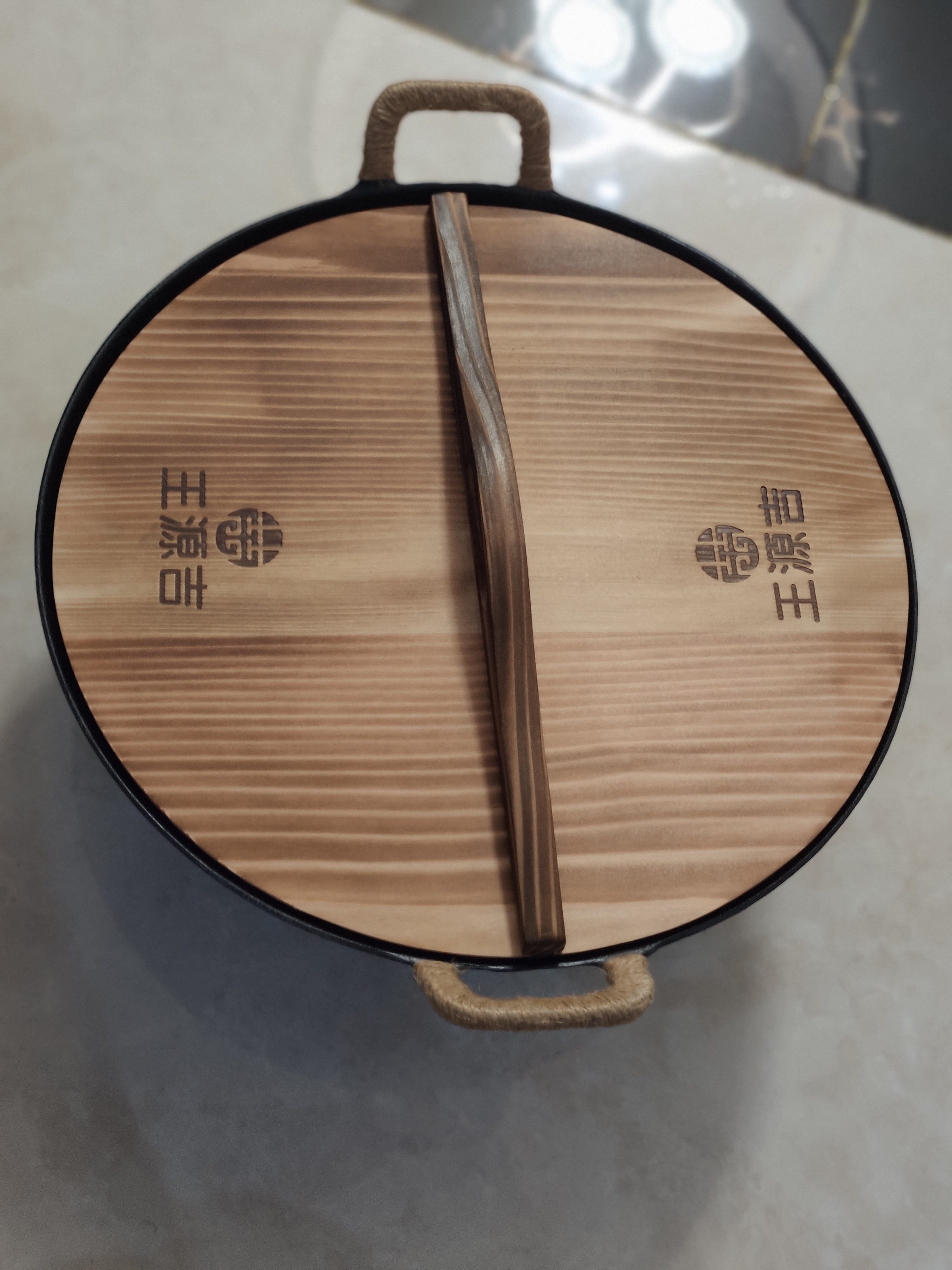王源吉铁锅炒锅双耳苏锅王厨房好物老式家用手工大肚龟纹圆底炒菜锅34cm 实拍图