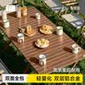 探险者（TAN XIAN ZHE）户外折叠桌铝合金蛋卷桌露营桌椅套装野餐桌子便携式露营全套装备 120款【双层双面】铝合金-收纳包 实拍图