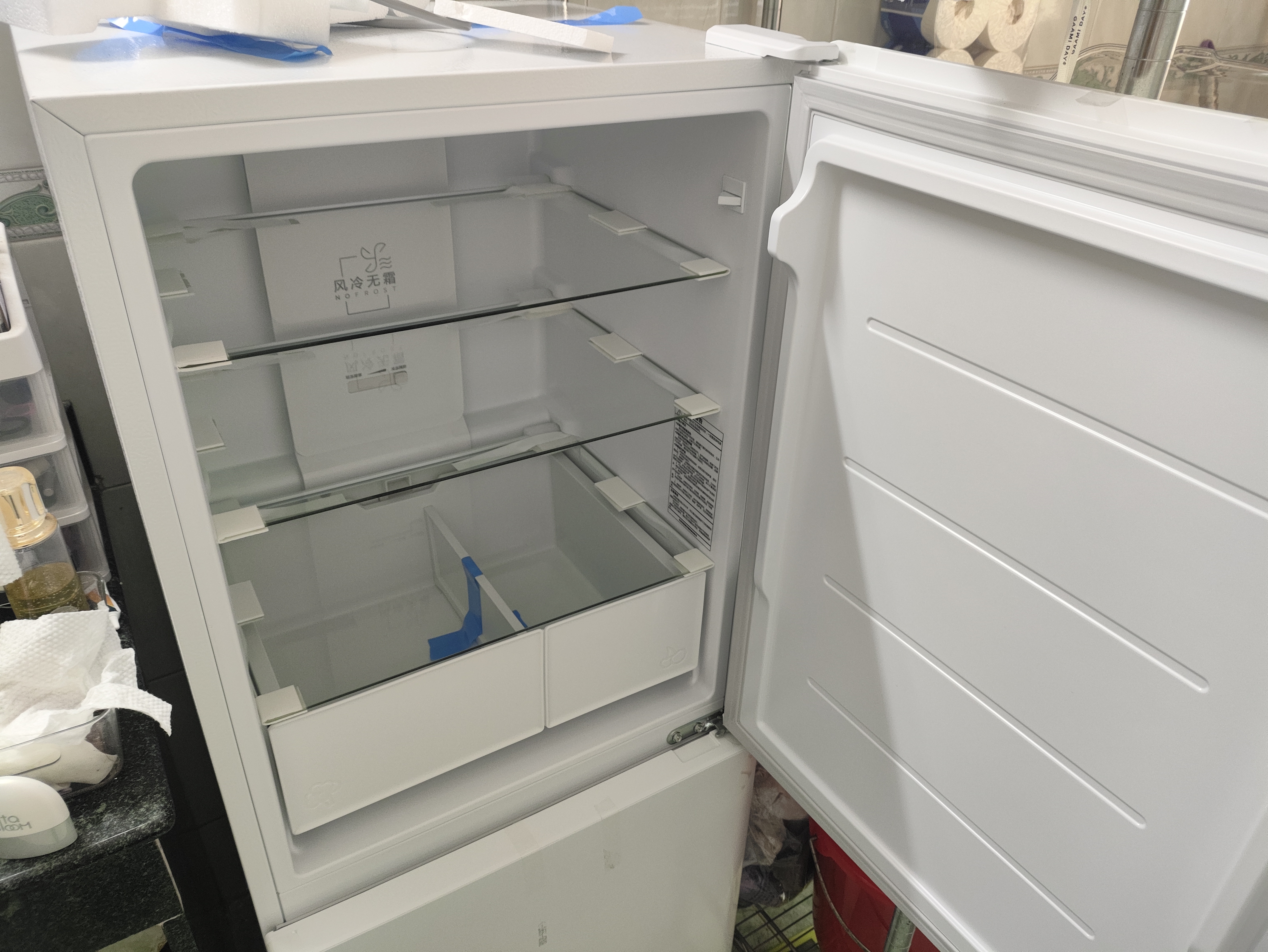 海尔「新国标一级能效风冷无霜」165L两门家用小户型电冰箱省电抗菌净味白色HC2-165WGHC2E9WV国家补贴 实拍图