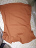 艾路丝婷新款短袖T恤女V领上衣纯色打底体恤TX3560 焦糖色 2XL 实拍图