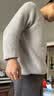 安之伴睡衣女秋冬保暖抗静电半边绒休闲女士家居服可外穿 银灰 男 2XL 实拍图