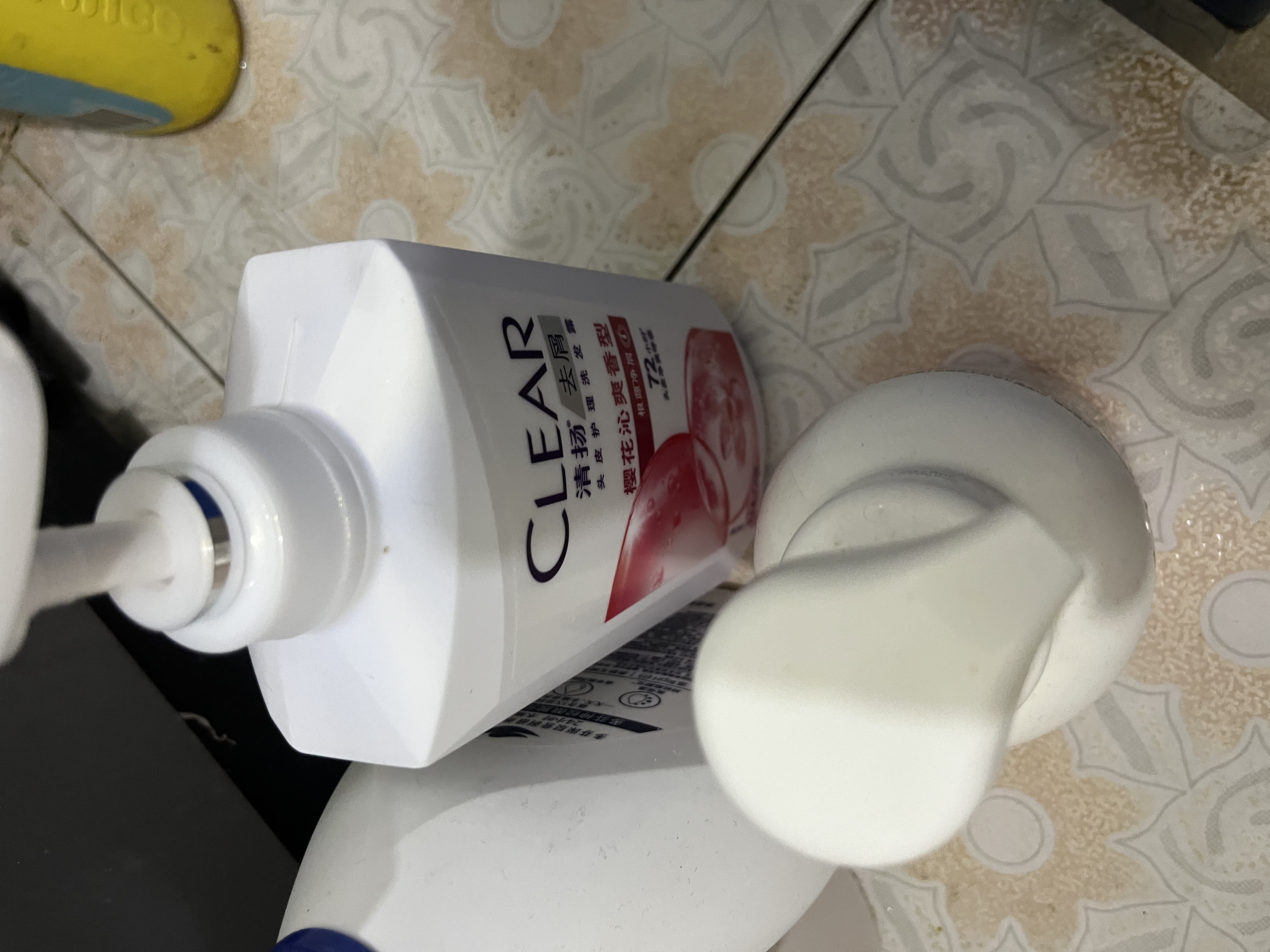 清扬去屑洗发水 樱花沁爽720g 烟酰胺留香洗头膏热门商品 实拍图