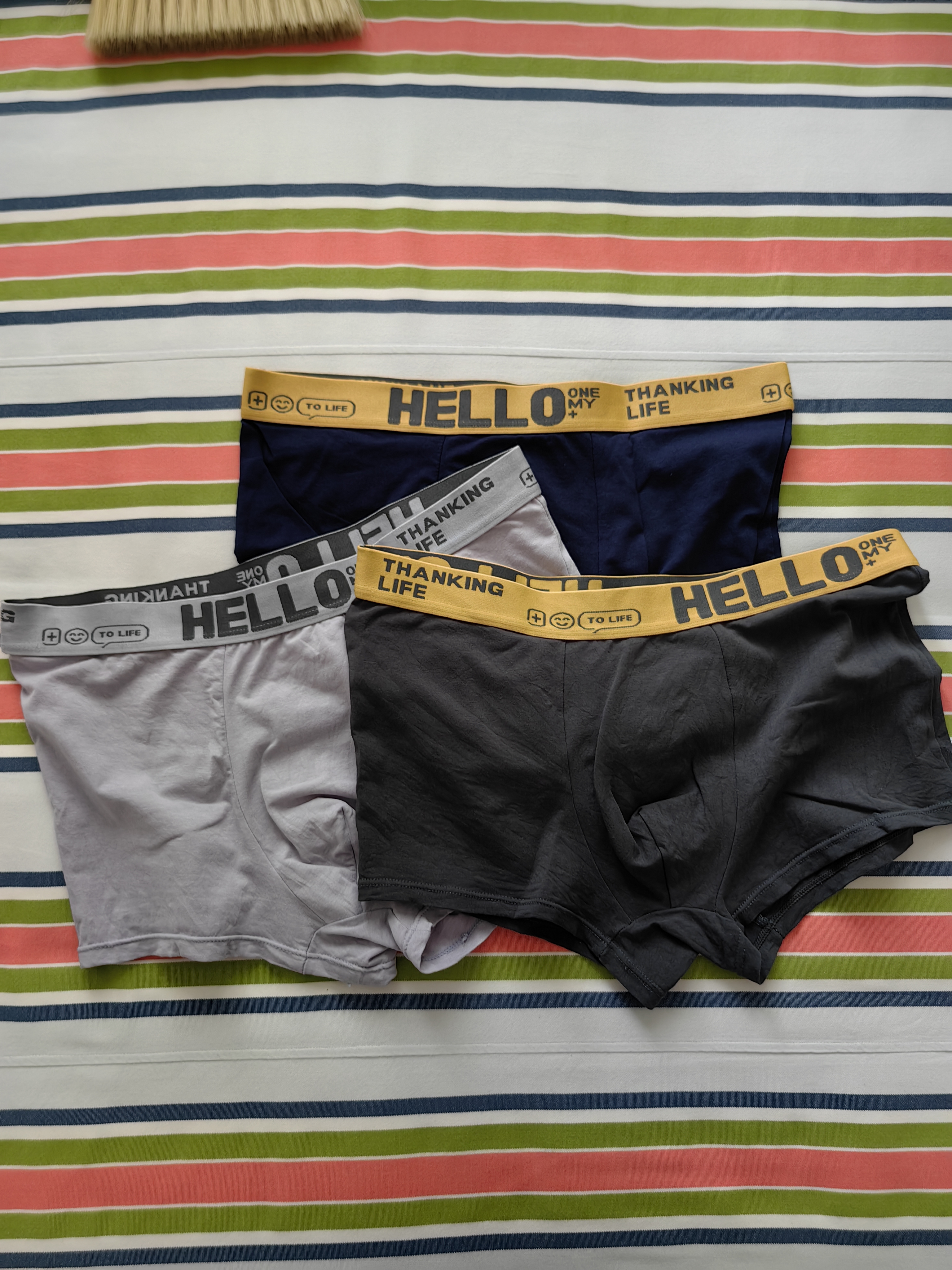 真维斯（Jeanswest）男士内裤纯棉平角裤大码四角4条 实拍图