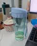 特百惠（Tupperware）茶韵500ml塑料杯男女士学生运动水杯子大容量泡茶杯 冰水蓝 实拍图