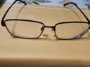 依视路（ESSILOR） 钻晶系列高清耐磨防蓝光近视超薄镜片专业配度数眼镜架男女镜框 钛+金属-全框-4004BK-黑色 镜框+依视路A4防蓝光1.56现片 实拍图