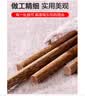 拾画原木鸡翅木加长火锅筷子公筷 家用酒店无漆无蜡筷子2双装32cm 实拍图