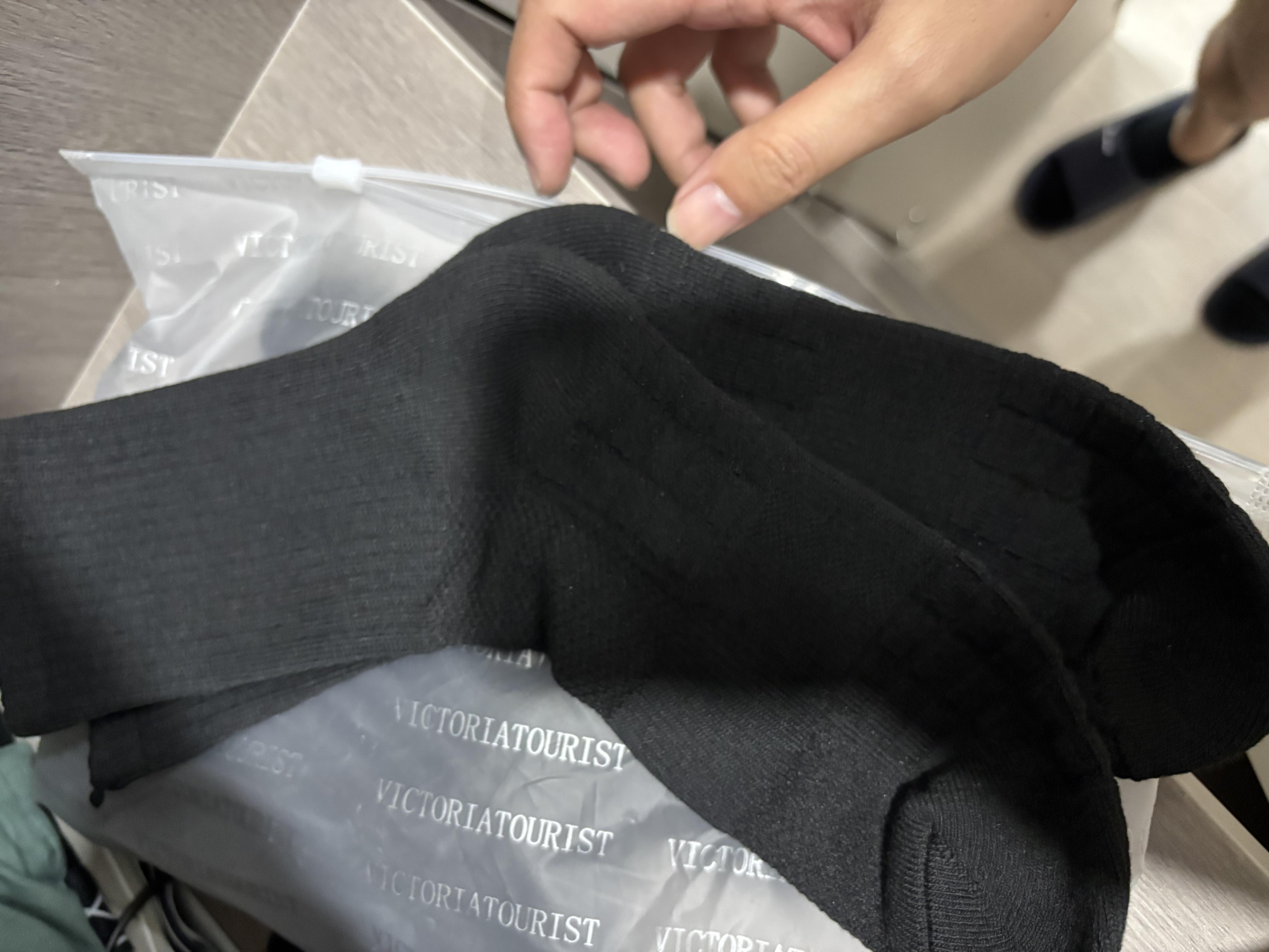VICTORIATOURIST篮球袜运动袜子男4双装休闲毛巾底春夏透气减震中长筒训练球跑步 实拍图