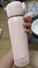 哈尔斯（HAERS）保温杯水杯男女生316L不锈钢吸管杯上学便携杯子 粉500ml 实拍图