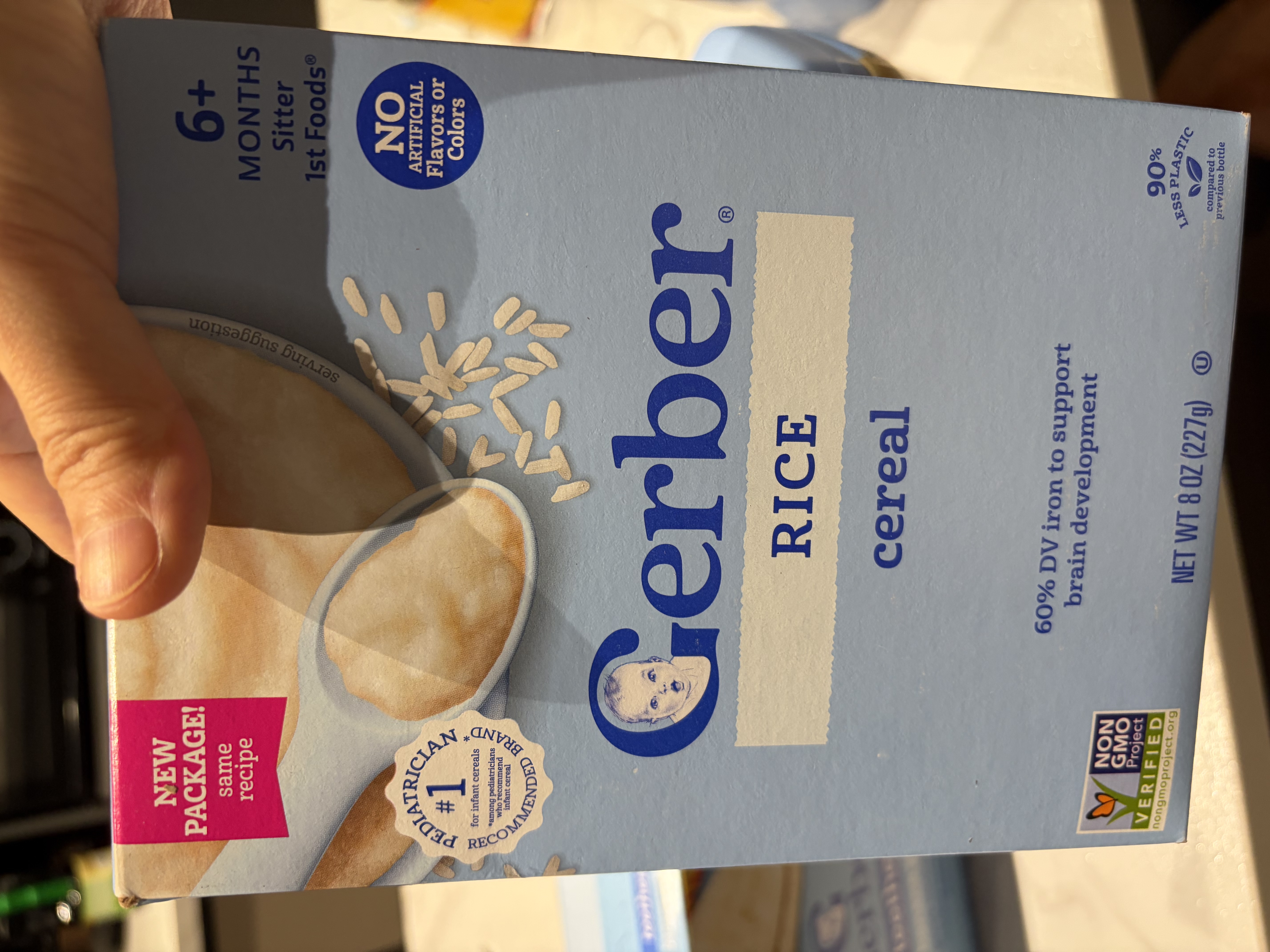 嘉宝（GERBER）【新包装】1段大米米粉227g/盒 美国原装进口 实拍图