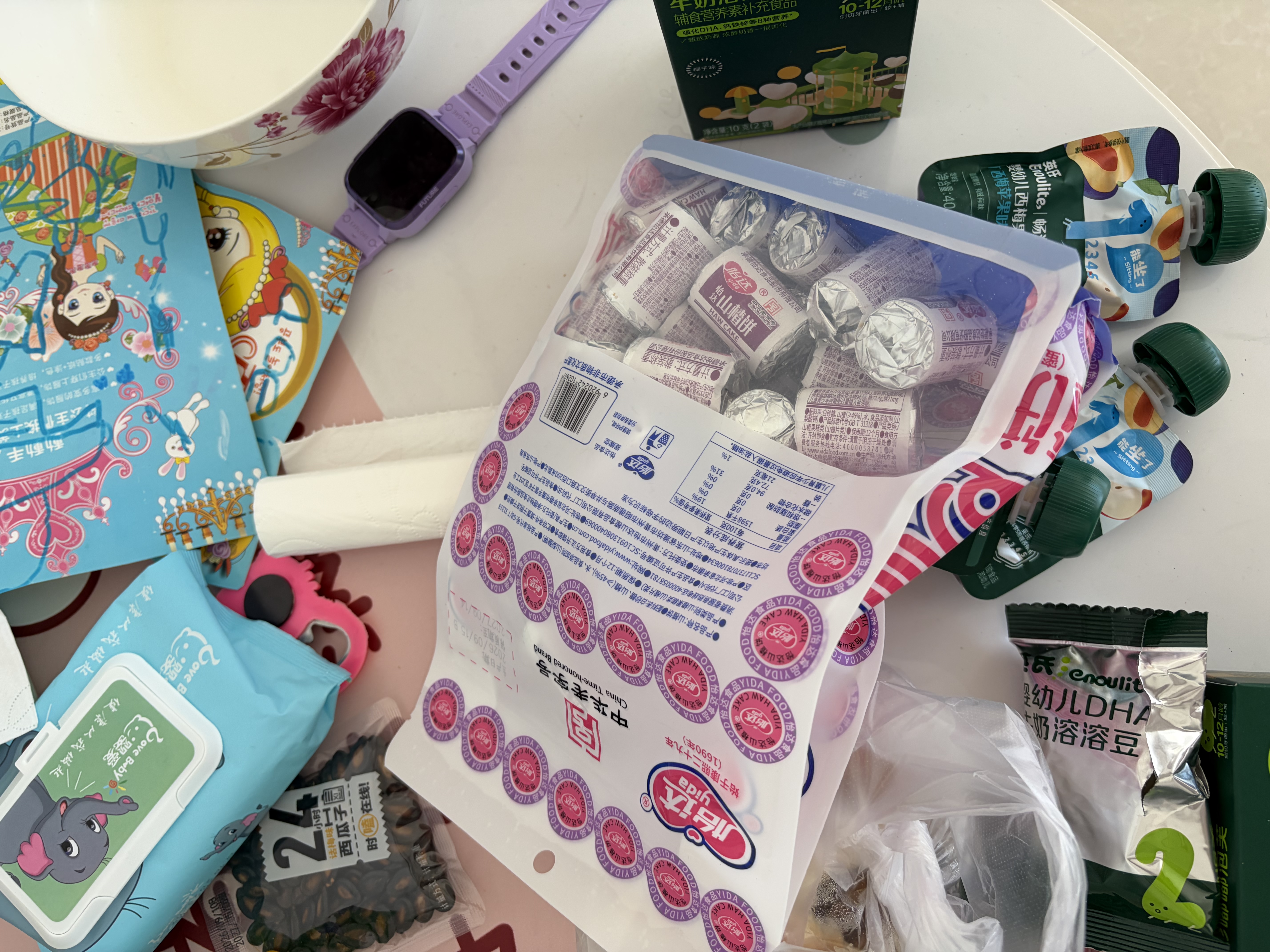 怡达山楂饼660g独立包装约40卷山楂干片小圆片条蜜饯儿童宝宝零食 实拍图