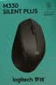 罗技（Logitech）M330 静音鼠标 无线鼠标 办公鼠标 右手鼠标 带无线微型接收器 黑色 实拍图