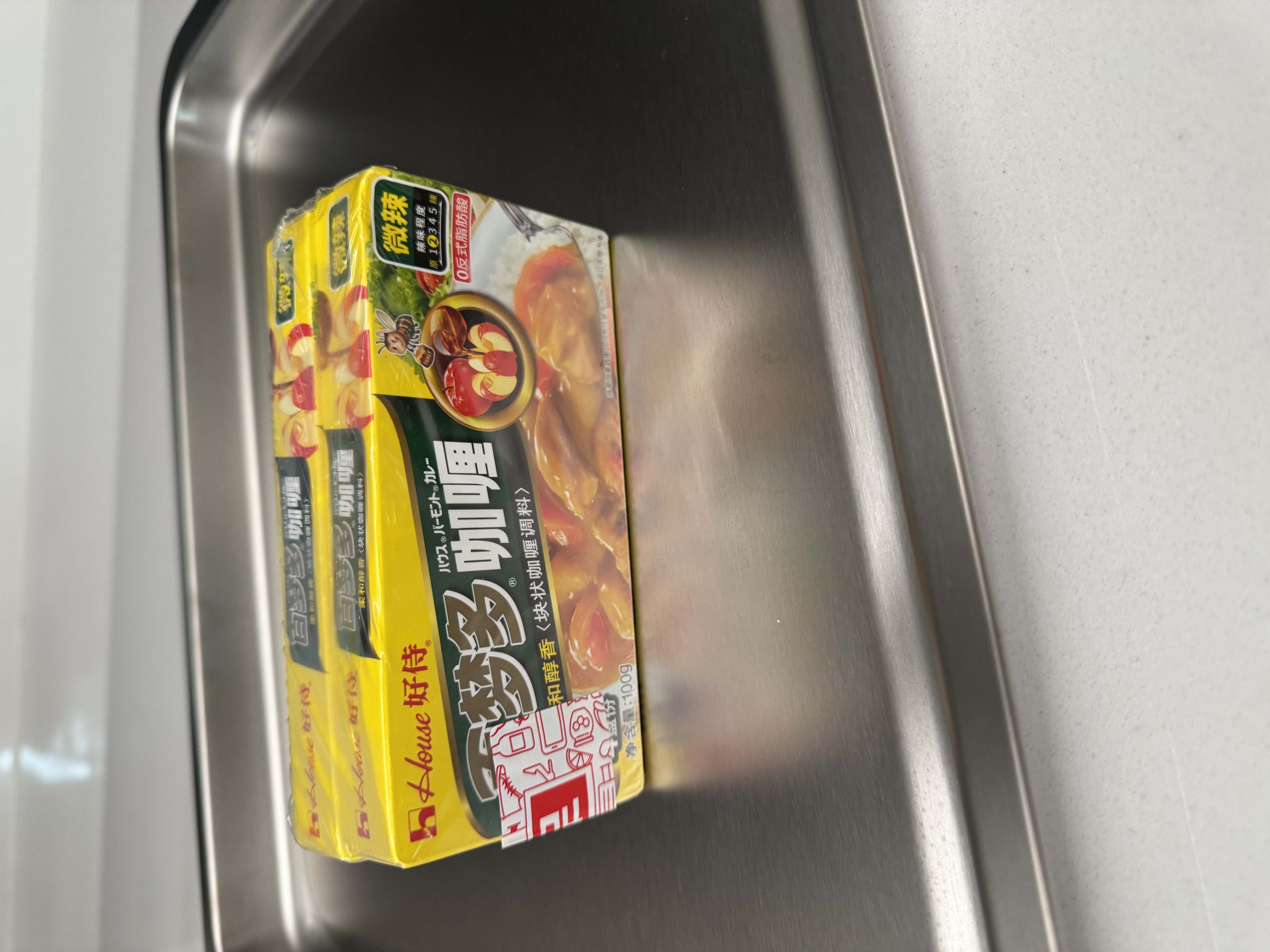 好侍（HOUSE）百梦多咖喱块 微辣 100g*2盒 日式块状咖喱调味料  4-8人份 实拍图