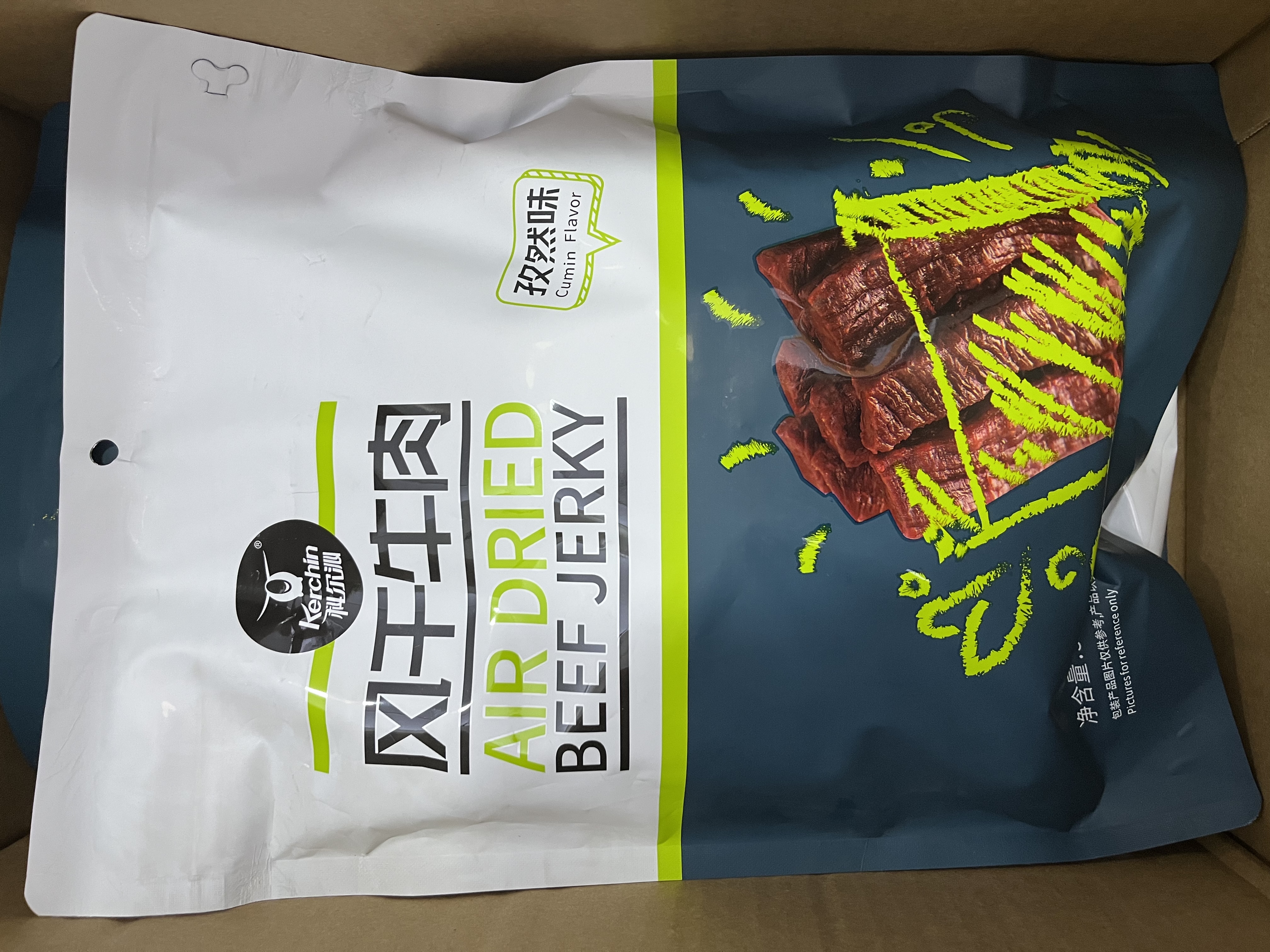 科尔沁手撕风干牛肉干黑胡椒味500g净含量量贩装 休闲零食 肉干肉脯特产 实拍图