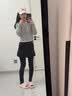 笙格儿德绒秋裤女加绒打底裤春薄绒裤内穿大码紧身线裤保暖裤子女秋冬季 黑色 L (95-115)斤 实拍图