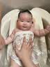 日康（rikang） 浴盆 婴儿洗澡盆婴儿浴盆 加大加厚带浴床适用0-6岁 米色 3626 实拍图