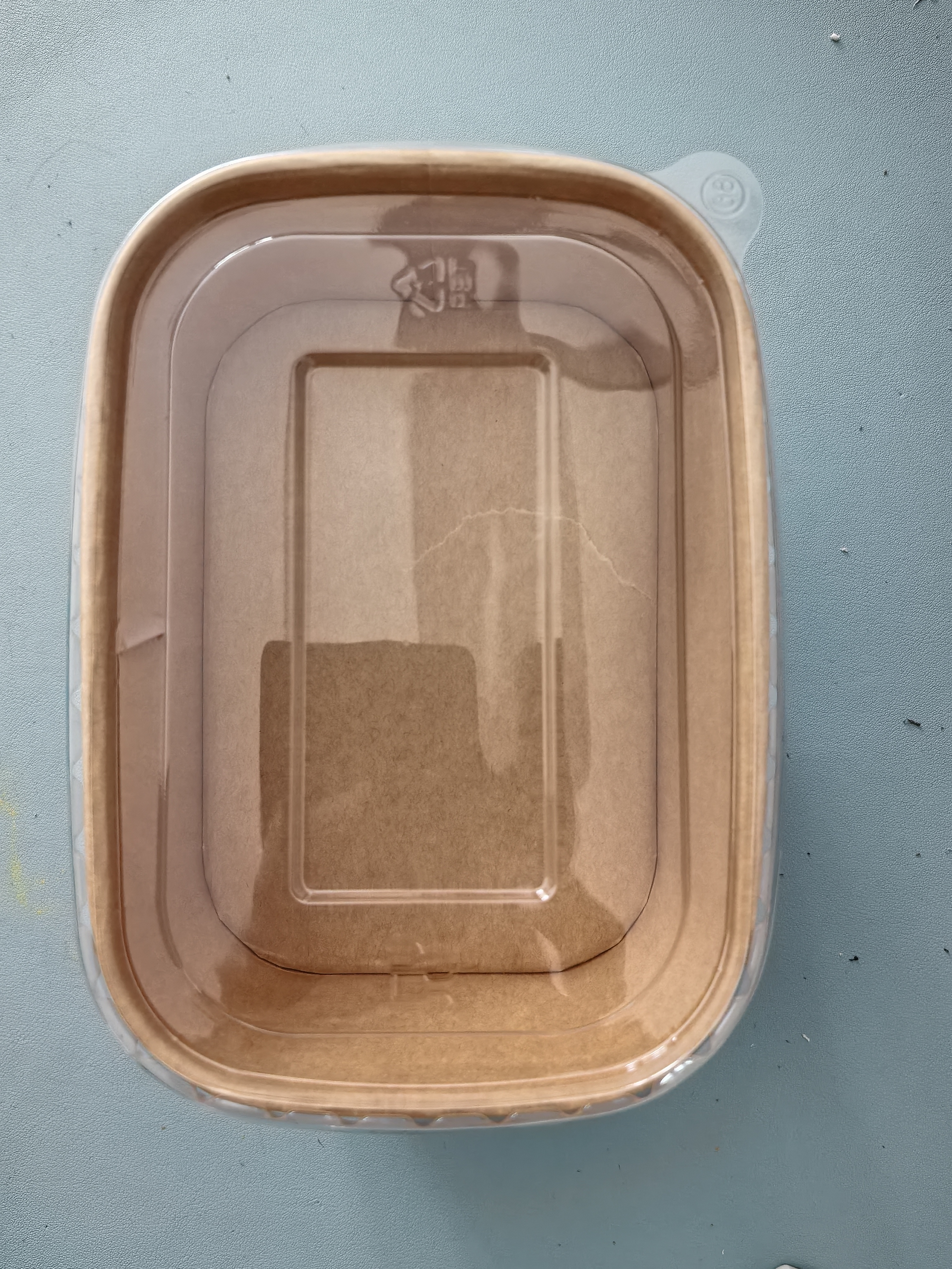 美厨（MAXCOOK）一次性饭盒餐盒牛皮纸碗带盖野餐水果打包盒750ml*10套 MCPJ7718 实拍图