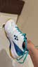 尤尼克斯（YONEX）羽毛球鞋yy入门级训练减震动力垫男女SHB101CR白/蓝 37码 实拍图