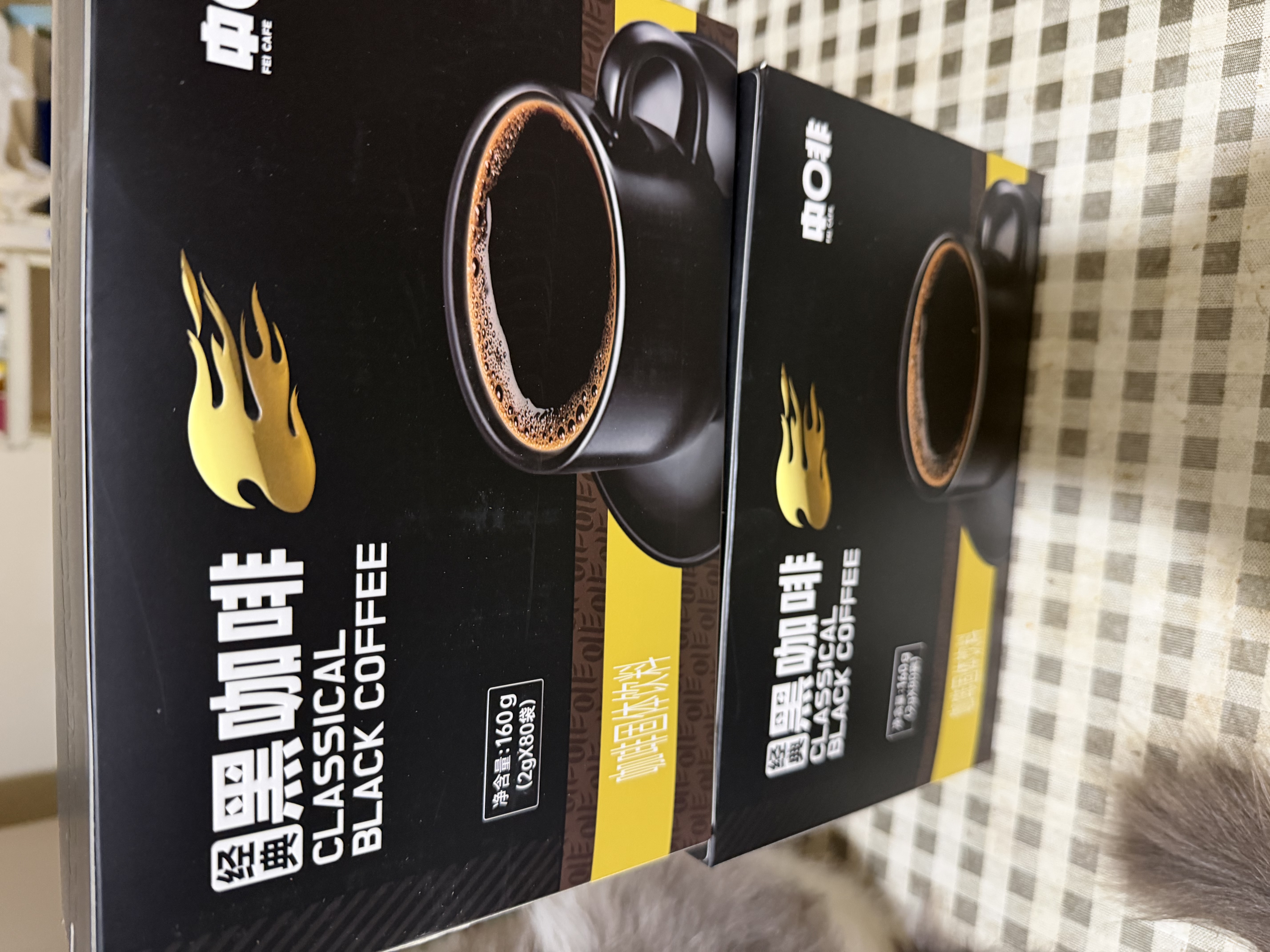 中啡黑咖啡 速溶美式纯黑咖啡粉运动健身燃减160条320克 云南小粒咖啡 实拍图